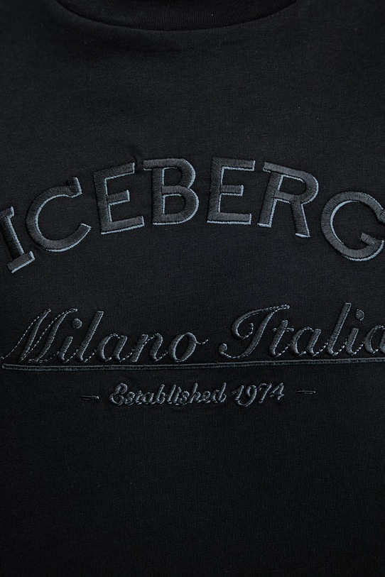 Iceberg t-shirt bawełniany FB01.6325 czarny