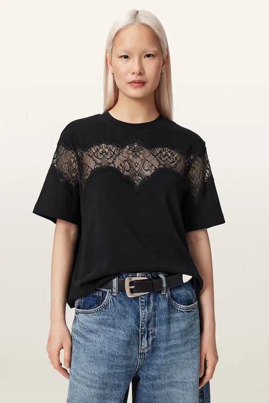 AllSaints t-shirt damski LISA czarny W071JE