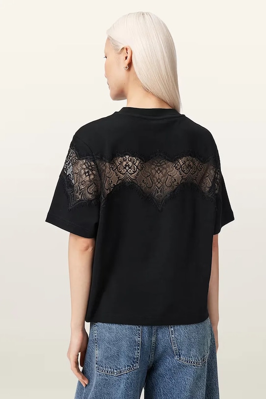 AllSaints t-shirt damski LISA W071JE czarny SS26