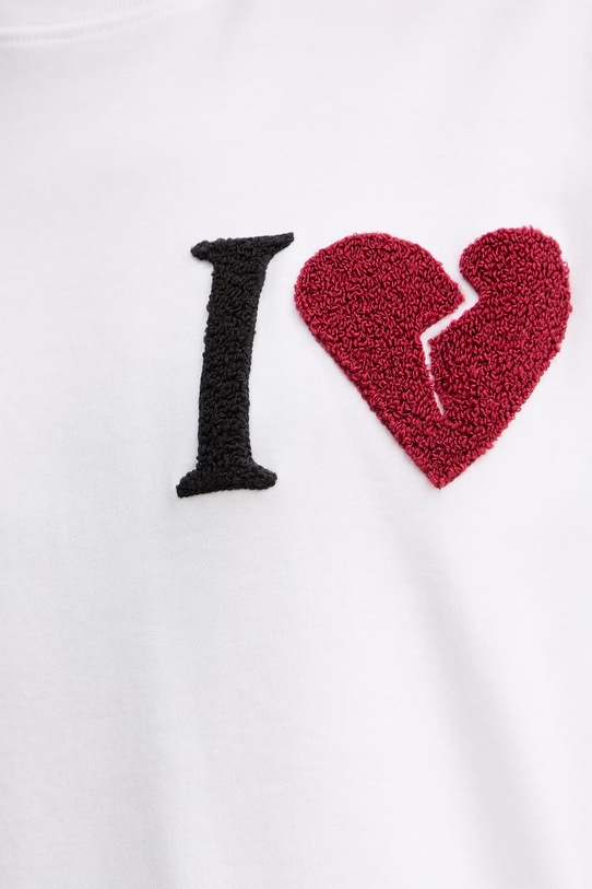 AllSaints t-shirt bawełniany LOVER W082JE biały