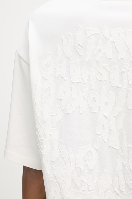 AllSaints T-shirt oversize damski bawełniany PALOMA W087JE beżowy