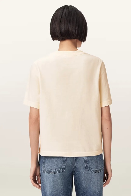 AllSaints t-shirt bawełniany LISA W148JE beżowy SS26