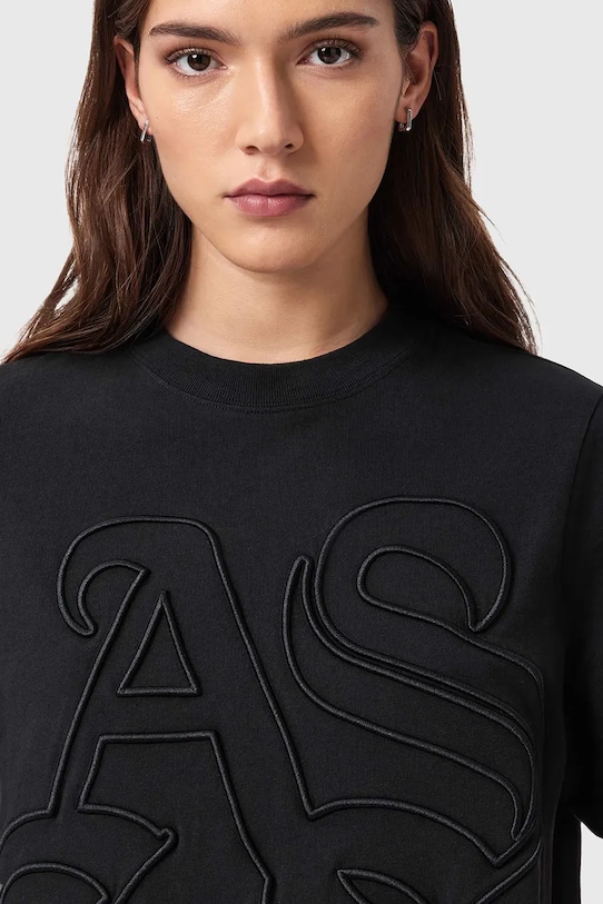 AllSaints t-shirt bawełniany LISA czarny W148JE