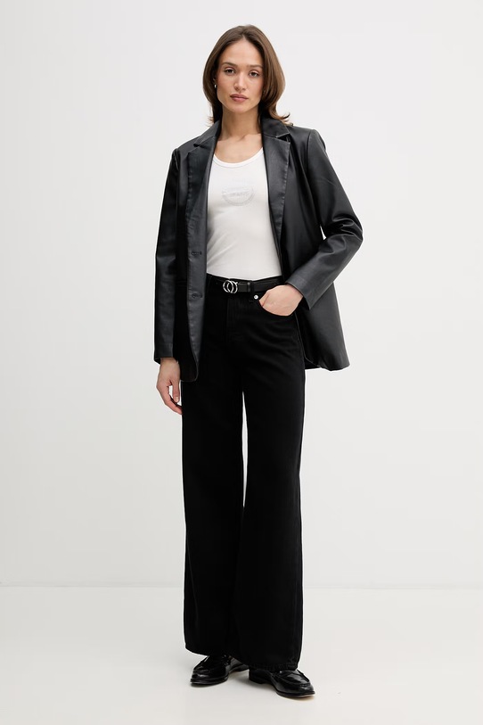 Gaudi top damski z bawełny 611BD64032 beżowy SS26