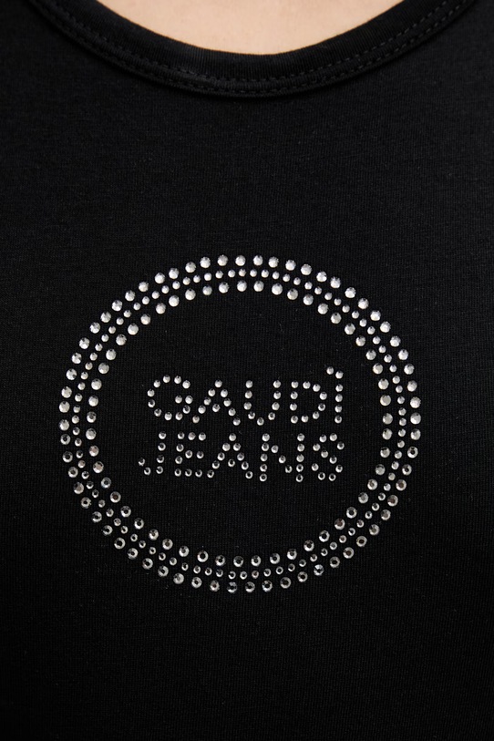 Gaudi top damski z bawełną 611BD64032 czarny