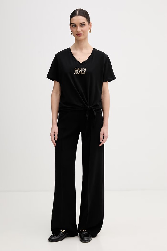 Μπλουζάκι Gaudi 611BD64053 μαύρο SS26
