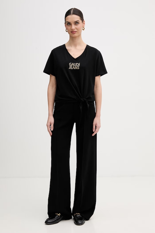 Μπλουζάκι Gaudi 611BD64053 μαύρο SS26