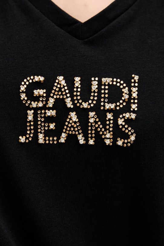 Μπλουζάκι Gaudi 611BD64053 μαύρο