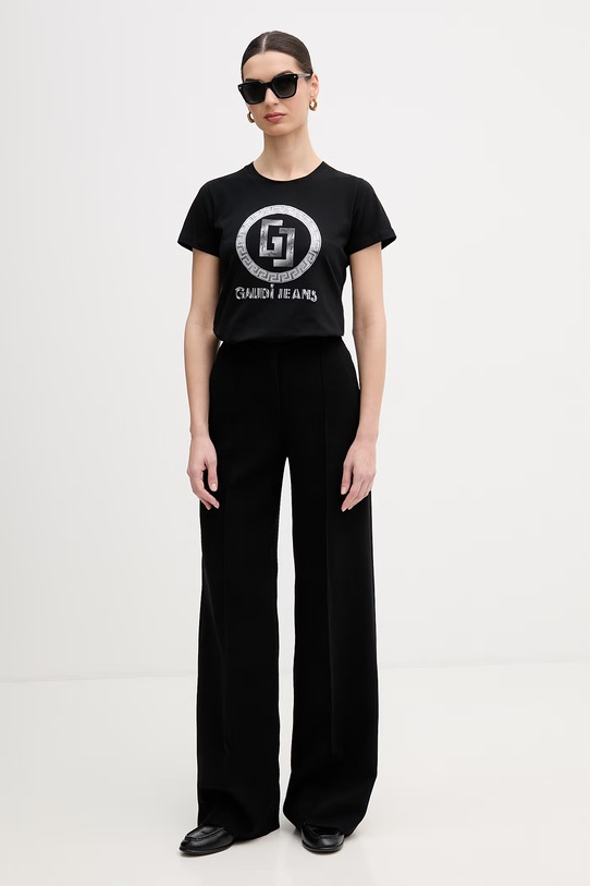 Μπλουζάκι Gaudi 611BD64074 μαύρο SS26