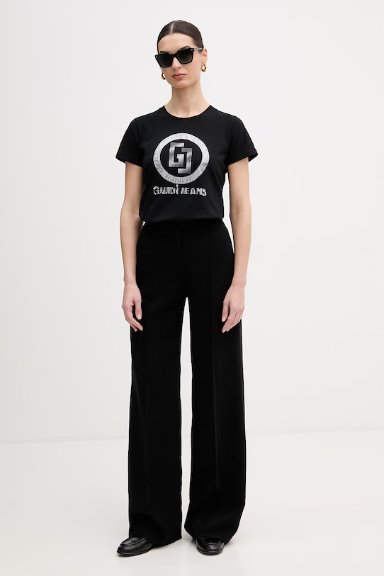 Μπλουζάκι Gaudi 611BD64074 μαύρο SS26