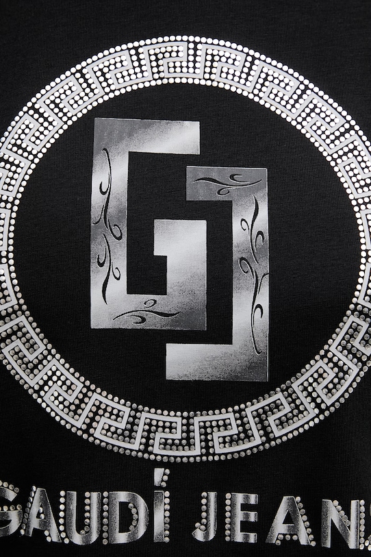 Μπλουζάκι Gaudi 611BD64074 μαύρο