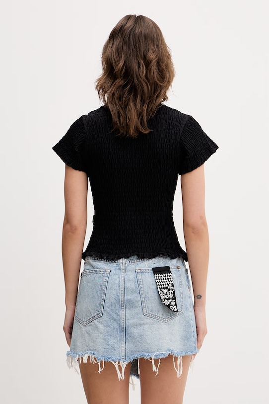 Odzież VETEMENTS bluzka Gathered Baby WE76TR422B czarny