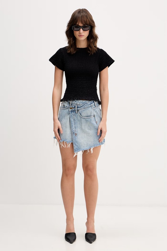 VETEMENTS bluzka Gathered Baby WE76TR422B czarny