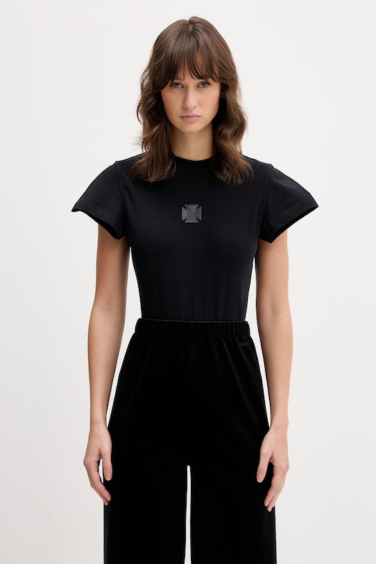 VETEMENTS body Leather Cross gładkie czarny WE76BD537B