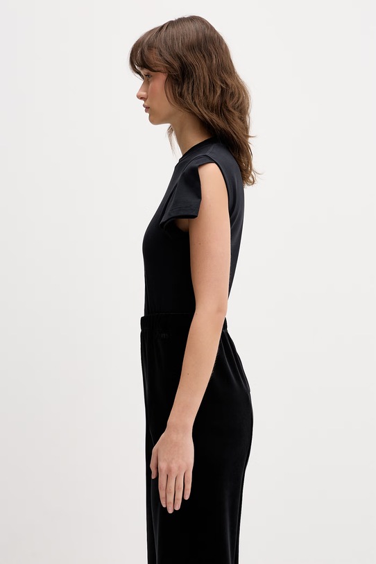 VETEMENTS body Leather Cross WE76BD537B czarny SS26