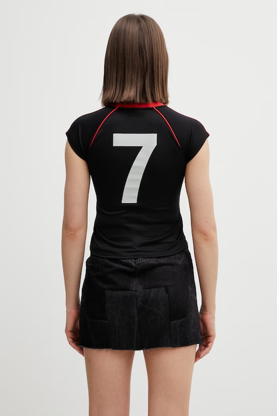 Odzież VETEMENTS t-shirt Alphabet Football Jersey WE76TR542BR czarny