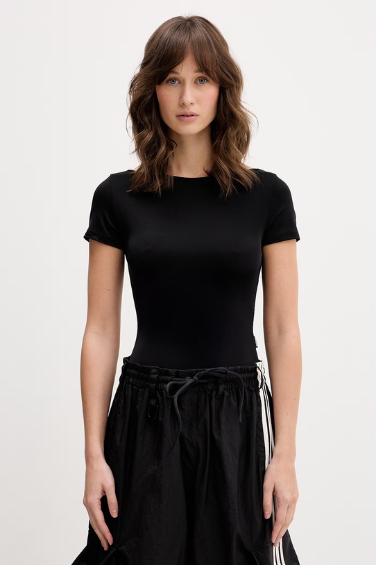 VETEMENTS t-shirt okrągły czarny WE76TO447B