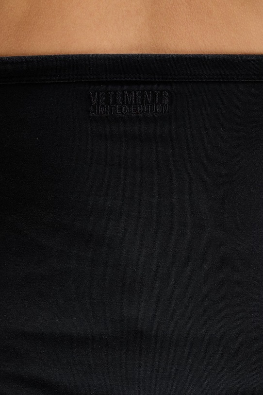 VETEMENTS top Crystal Paris WE76TT522B czarny