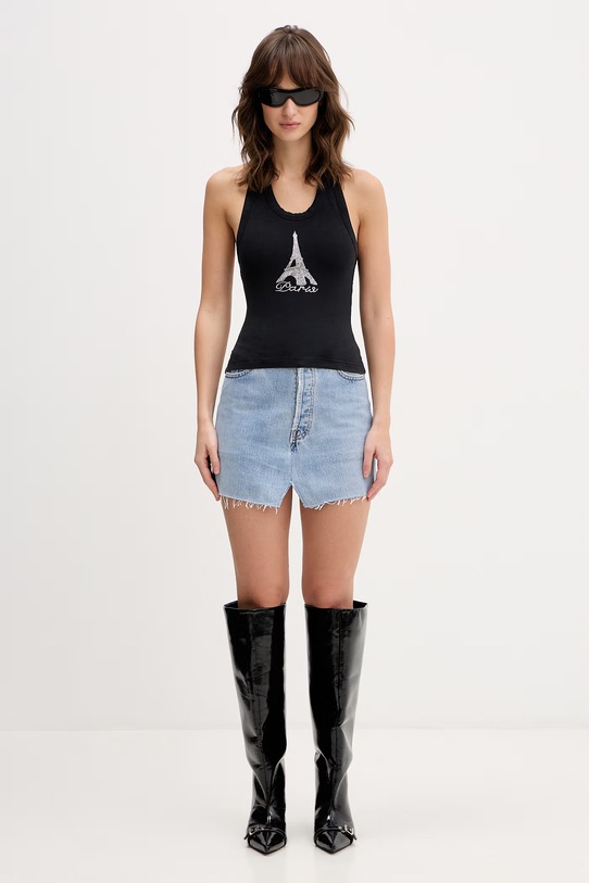 VETEMENTS top Crystal Paris WE76TT522B