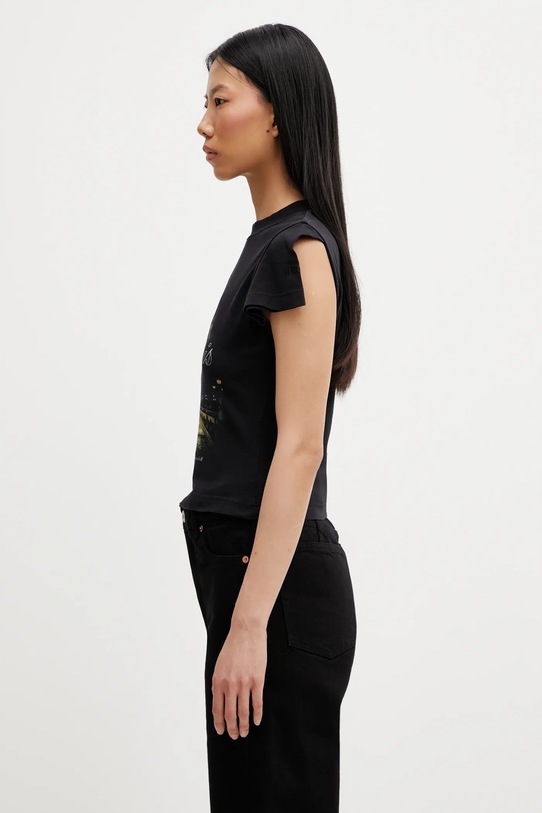 VETEMENTS t-shirt Paris Tourist WE76TR554B czarny SS26