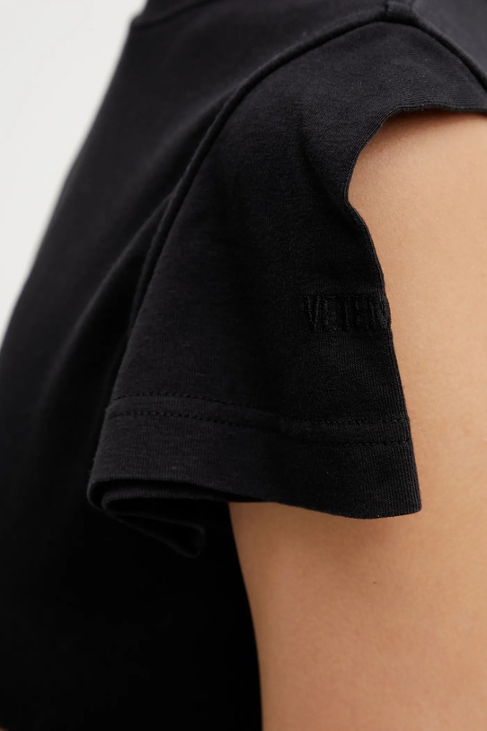 VETEMENTS t-shirt Paris Tourist WE76TR554B czarny