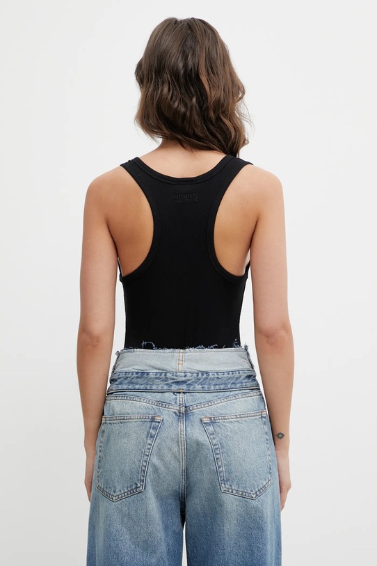 Odzież VETEMENTS body Biker Cross Logo WE76BD536B czarny