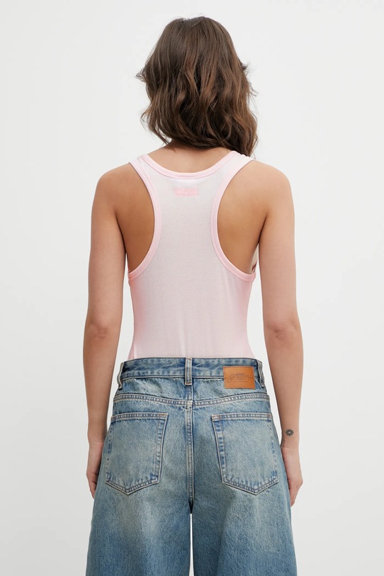 Odzież VETEMENTS body Crystal Biker Cross Logo WE76BD533P różowy