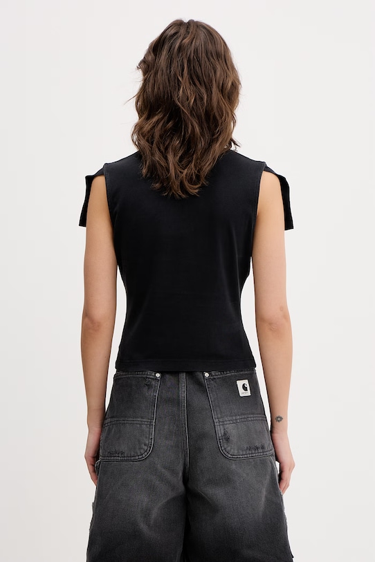 Odzież VETEMENTS t-shirt Biker Cross Logo WE76TR527B czarny