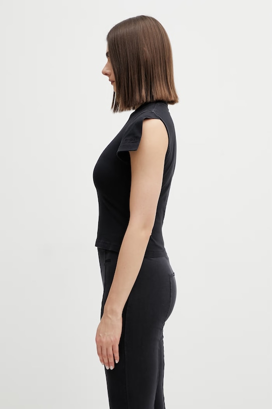 VETEMENTS t-shirt WE76TR525B czarny SS26