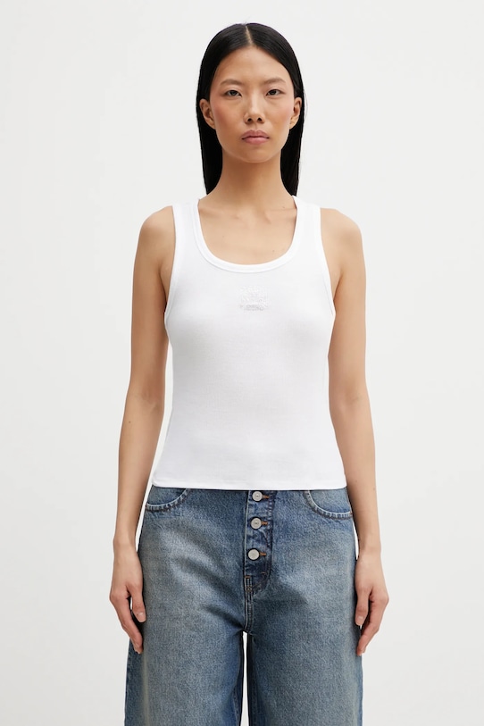 VETEMENTS top Crystal Biker Cross gładkie biały WE76TT534W