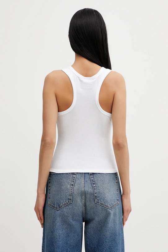 Odzież VETEMENTS top Crystal Biker Cross WE76TT534W biały