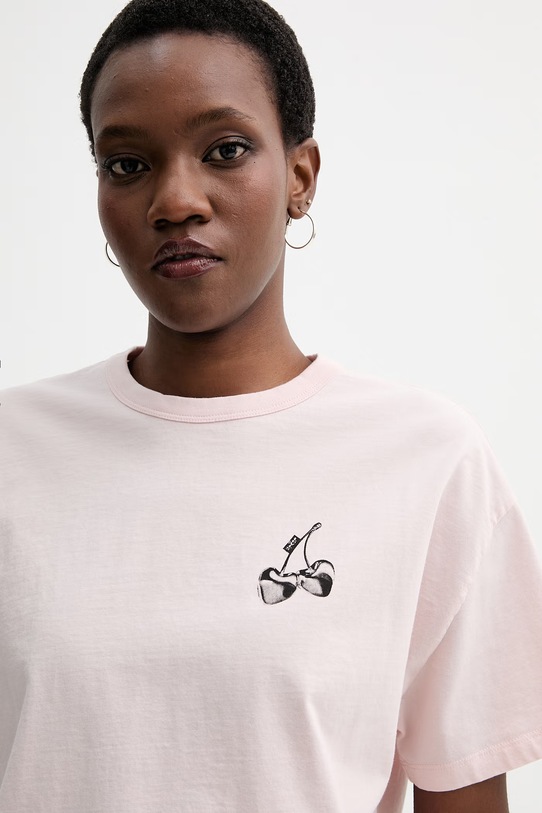 Levi's t-shirt bawełniany LS VINTAGE TEE BETTER TOGETHER różowy 008Q6