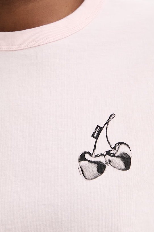Levi's t-shirt bawełniany LS VINTAGE TEE BETTER TOGETHER 008Q6 różowy