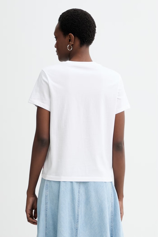 Odzież Levi's t-shirt bawełniany LS FAVORITE TEE SWEET HEART 008Q7 biały