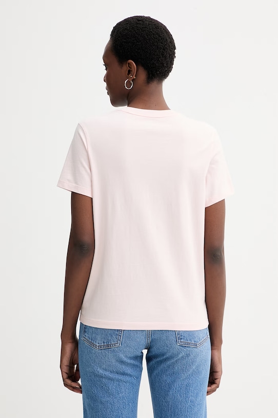 Îmbrăcăminte Levi's tricou din bumbac LS FAVORITE TEE SWEET HEART 008Q7 roz