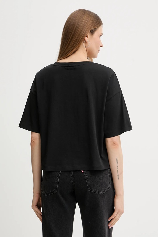 Odzież Marc O'Polo t-shirt bawełniany 10221564 czarny