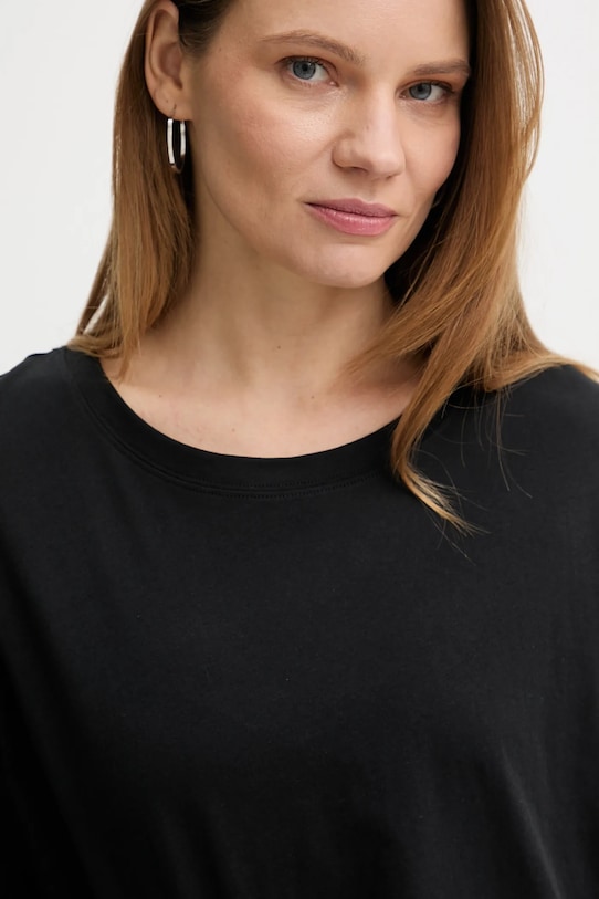 Marc O'Polo t-shirt bawełniany czarny 10221564