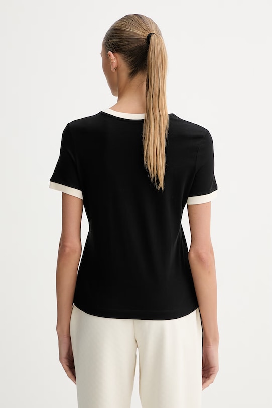 Odzież Guess t-shirt damski bawełniany GRETA V6GI05.K2966 czarny