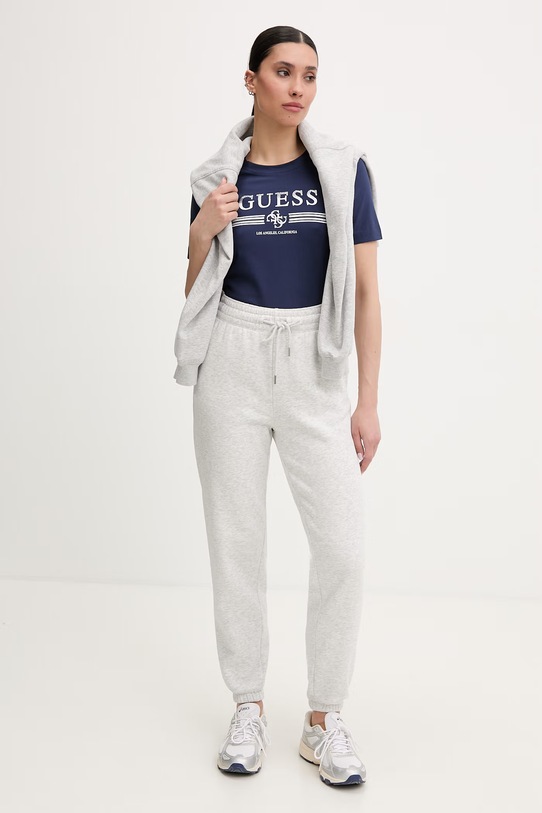 Guess t-shirt γυναικείο βαμβακερό με ελαστάν SIENA V6GI07.K2968 σκούρο μπλε SS26