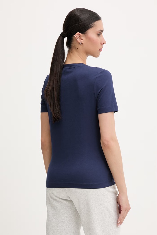 Ρούχα Guess t-shirt γυναικείο βαμβακερό με ελαστάν SIENA V6GI07.K2968 σκούρο μπλε