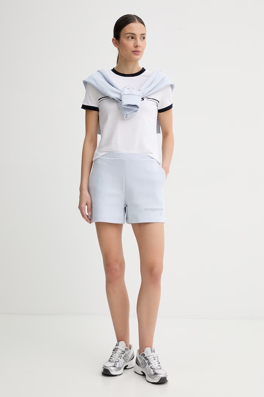 Guess t-shirt damski bawełniany MILA V6GI08.K2975 biały SS26