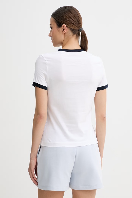 Odzież Guess t-shirt damski bawełniany MILA V6GI08.K2975 biały