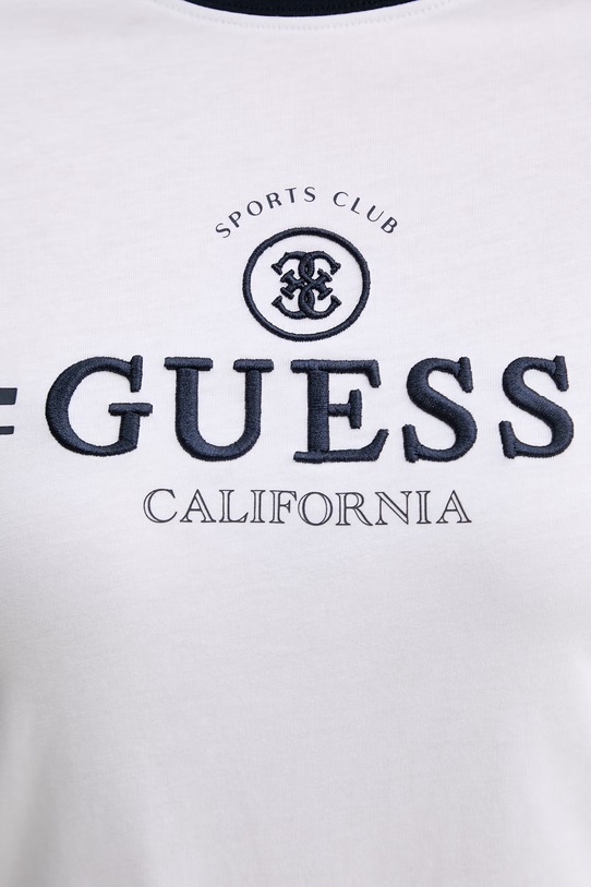 Guess t-shirt damski bawełniany MILA V6GI08.K2975 biały