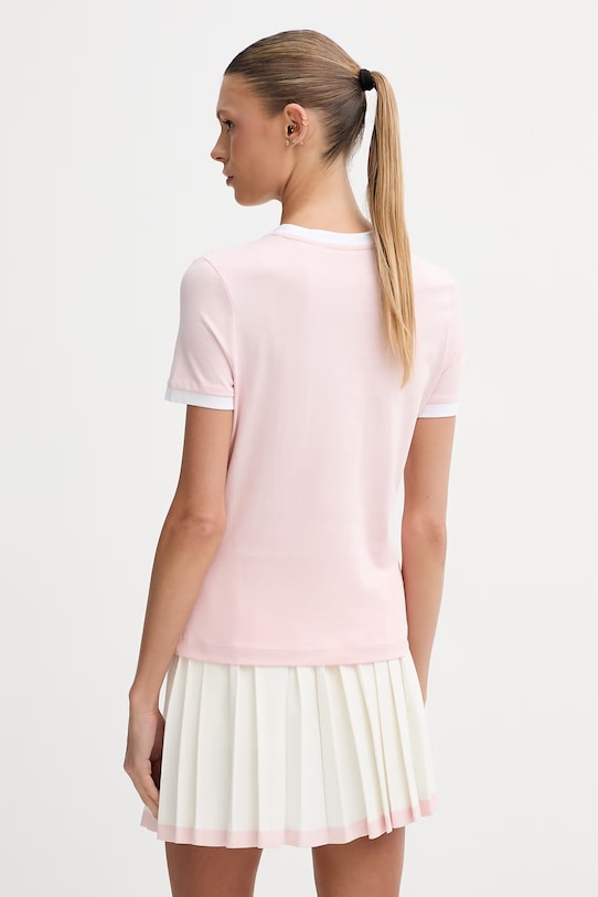 Odzież Guess t-shirt damski bawełniany MILA V6GI08.K2975 różowy