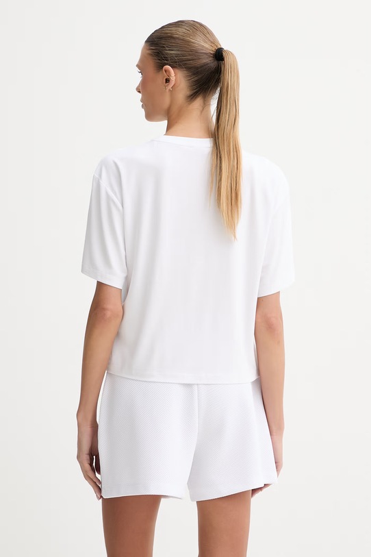 Odzież Guess T-shirt damski z wiskozy GABI V6GI10.K2977 biały