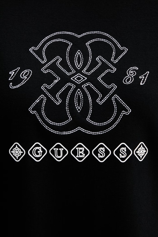 Guess Τοπ t-shirt Γυναικείο με βισκόζη GABI V6GI10.K2977 μαύρο