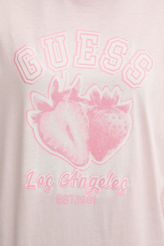 Guess футболка женская хлопковая RIN V6GI14.K2981 розовый