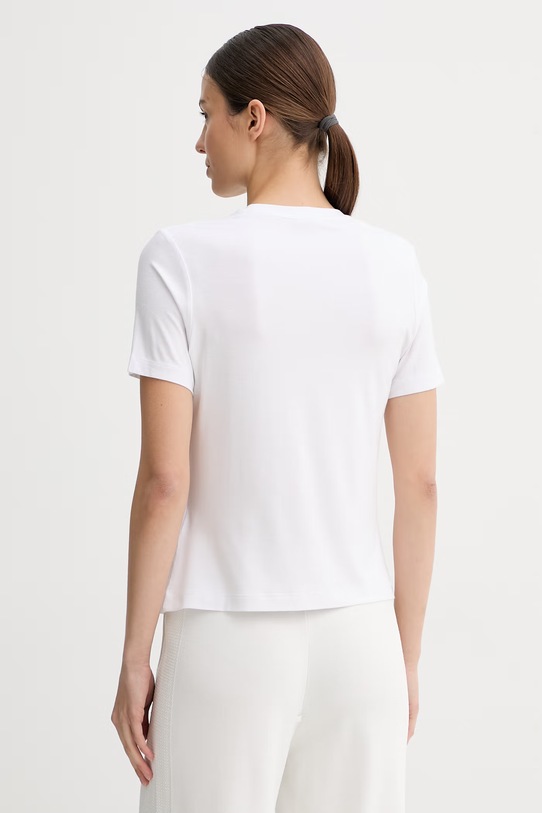 Odzież Guess t-shirt damski z wiskozy LEONA V6GI15.K2982 biały