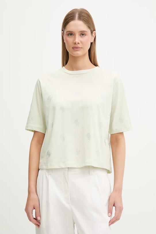 Guess футболка для женщин из хлопка SILVY зелёный V6GI18.K2985