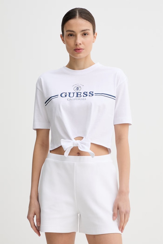 Guess t-shirt damski biały V6GI20.K3509